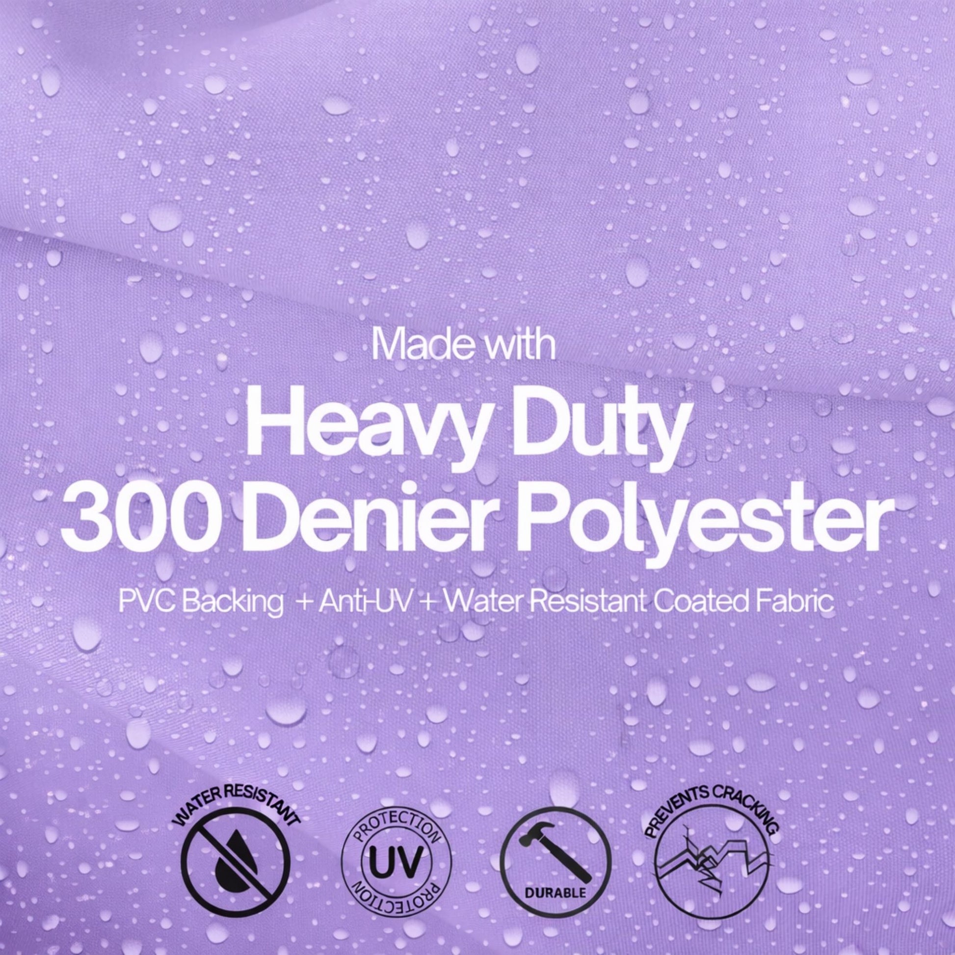 Portable Garment Rack Cover 36"W x 18"D x 68"H Lilac Purple - Formosa Covers