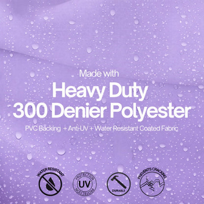 Portable Garment Rack Cover 48"W x 18"D x 75"H Lilac Purple - Formosa Covers
