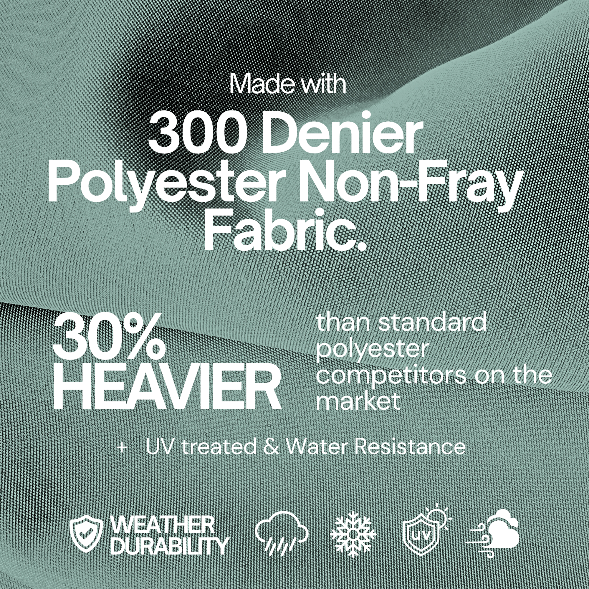 11ft Cantilever Hanging Umbrella 8 Rib Replacement Canopy Sage Green