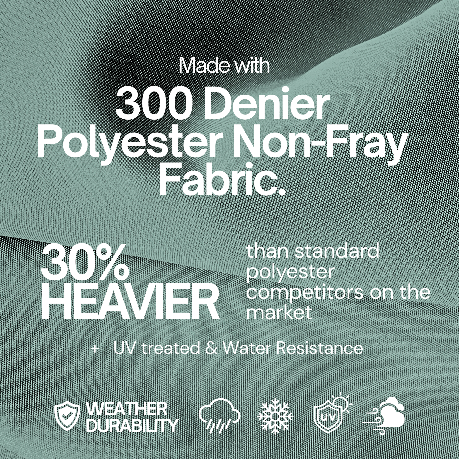 11ft Cantilever Hanging Umbrella 8 Rib Replacement Canopy Sage Green