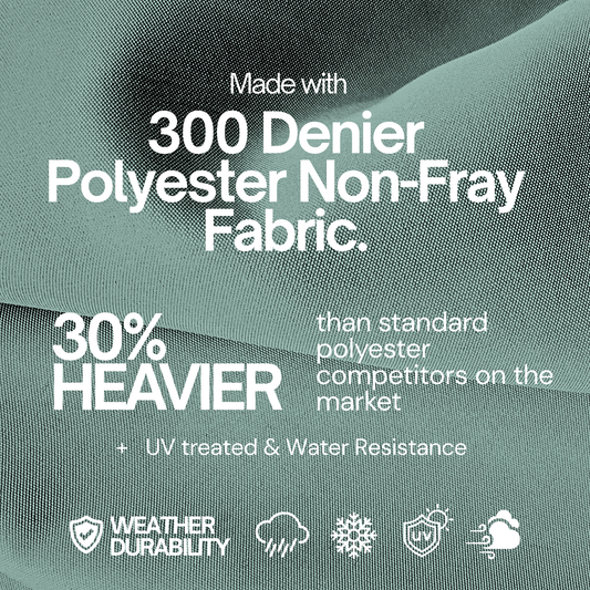 11 ft Cantilever Umbrella Replacement Canopy Supported Bar 8 Ribs Sage Green