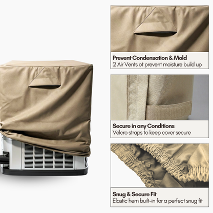 Outdoor Air Conditioner Cover - All Weather AC Unit Cover - Extra Large - 38"L x 36"W x 38"H - Formosa Covers