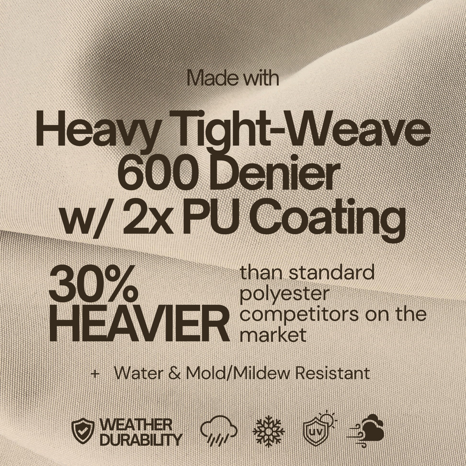 Universal Cantilever Offset Patio Umbrella Cover in Classic Taupe - Formosa Covers