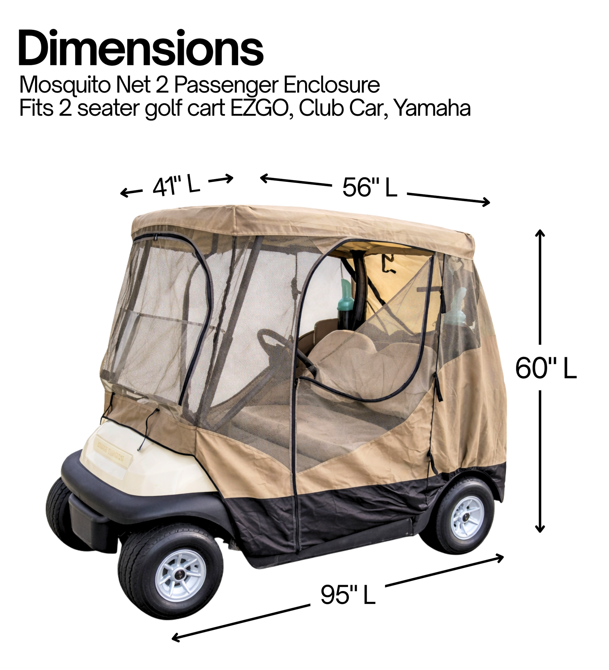 goldbug car seat and stroller netting Formosa Covers Golf Cart Mosquito Netting Driving Enclosure 2 Seater