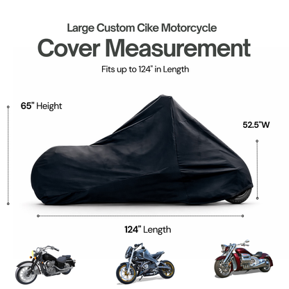 Outdoor Ultra Large Custom Bike Motorcycle Cover up to 124"L - Formosa Covers