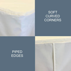 4ft Premium Fitted Tablecloth for 48 x 24 Rectangular Table