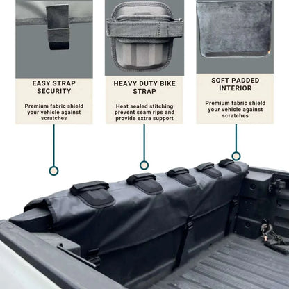 5 Bike Tailgate Pad for Truck Bed 52.25 L x 31.5 W -
