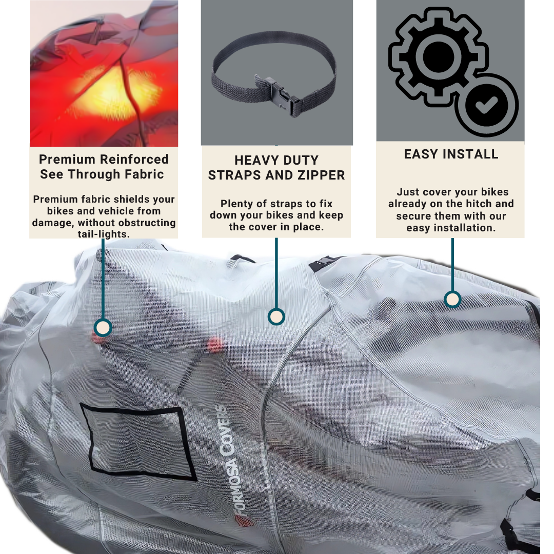 Dual Bike Rack Cover For Transport (Fits 1-2 Bikes) Full