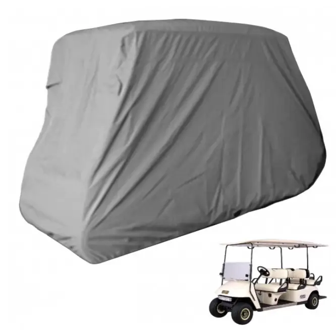 6 Passenger Golf Cart Storage Cover Grey - Covers &