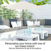 9ft Market Patio Umbrella 8 Rib Replacement Canopy Off-White