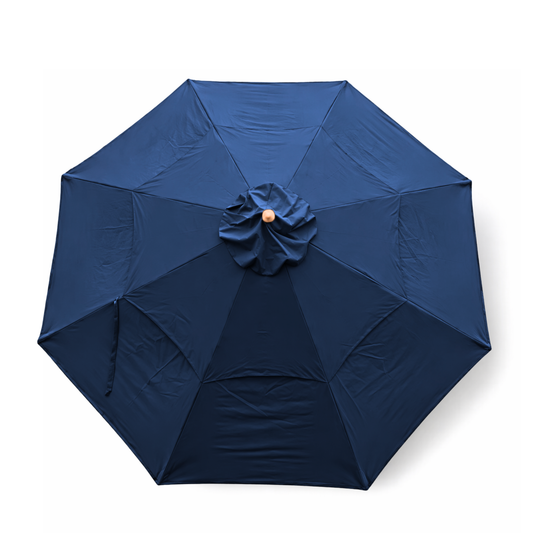 11ft Market Patio Umbrella Double-Vented 8 Rib Replacement Canopy Navy Olefin