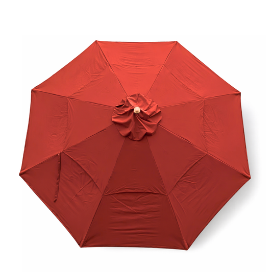 11ft Market Patio Umbrella Double-Vented 8 Rib Replacement Canopy Red - Formosa Covers