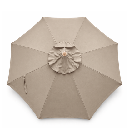 10ft Market Patio Umbrella 8 Rib Replacement Canopy Taupe