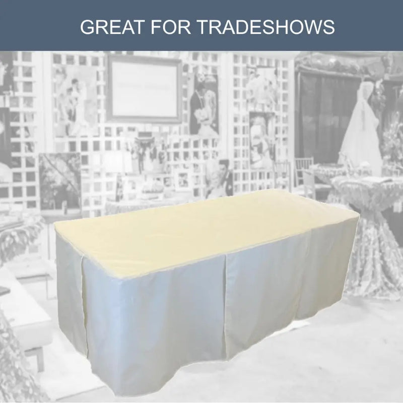 6ft Premium Fitted Tablecloth for 72 x 30 Rectangular Table