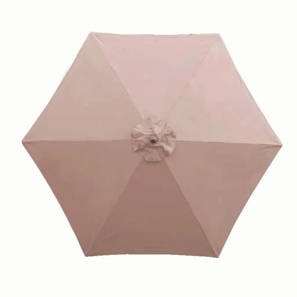 7.5 ft Market Patio Umbrella 6 Rib Replacement Canopy Taupe