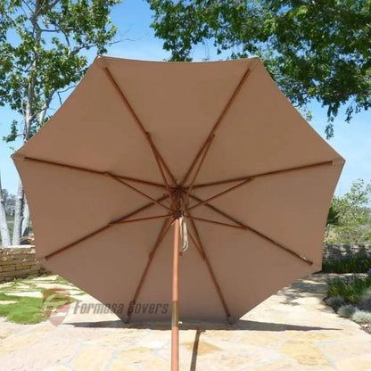 7.5 ft Market Patio Umbrella 8 Rib Replacement Canopy Taupe