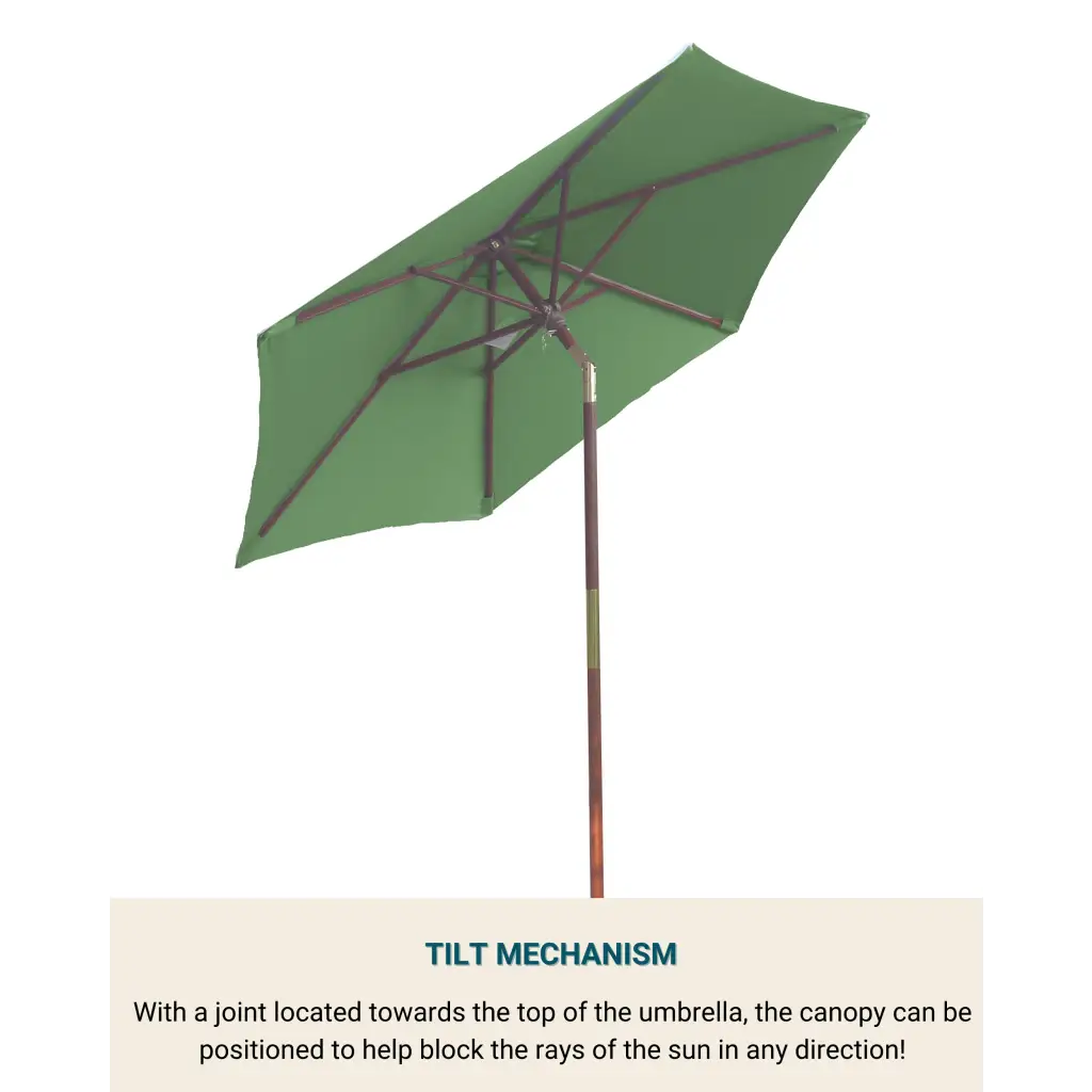 7.5ft Aluminum Patio Garden Market Umbrella with Crank