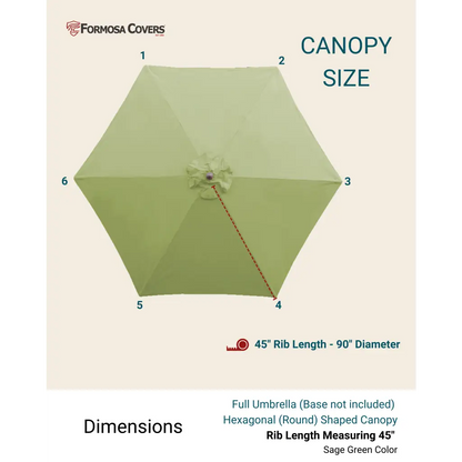 7.5ft Aluminum Patio Garden Market Umbrella with Crank