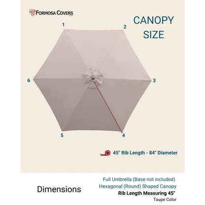 7.5ft Aluminum Patio Garden Market Umbrella with Crank