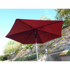 7.5ft Fiber Glass Patio Garden Market Umbrella Brick Red -