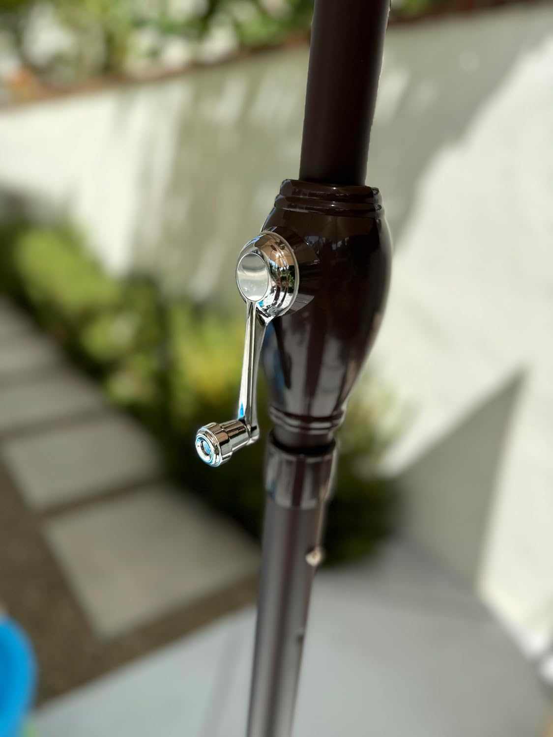 7.5ft Aluminum Patio Garden Market Umbrella with Crank and Tilt Mechanism Taupe