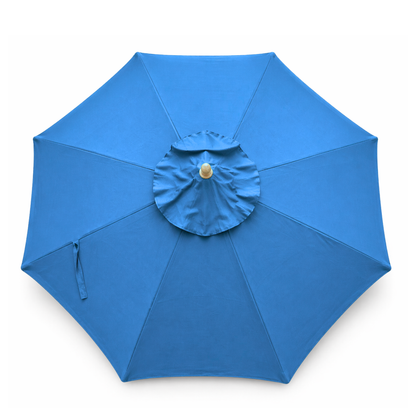 11ft Market Patio Umbrella 8 Rib Replacement Canopy Capri Blue Olefin - Formosa Covers