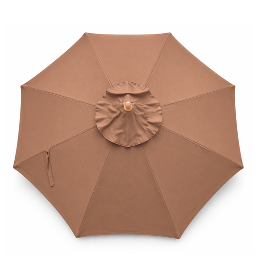11ft Market Patio 8 Rib Replacement Umbrella Canopy - Mocha Mousse