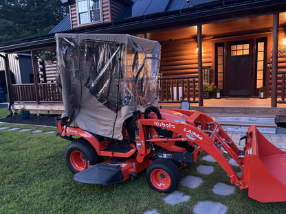 Tractor Enclosure Cab for Cold Weather & Rain Protection (Tractor Canopy Required)