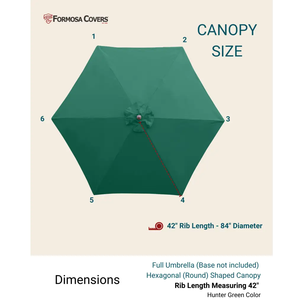 7ft Wooden Patio Garden Market Umbrella with Tilt Mechanism