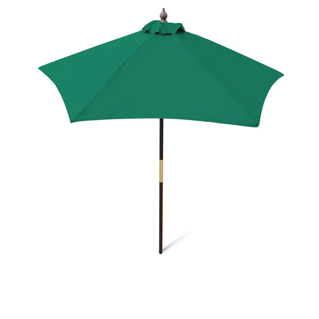 7ft Wooden Patio Garden Market Umbrella with Tilt Mechanism