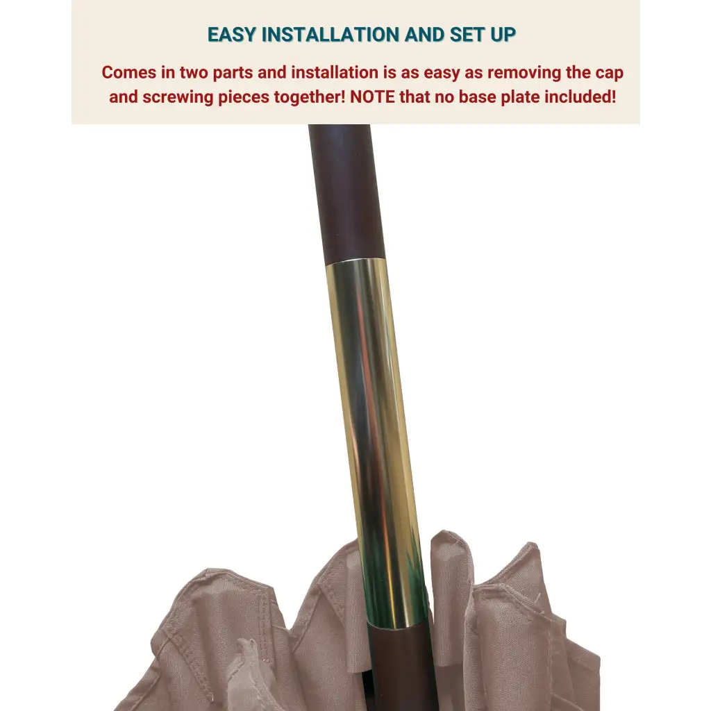 7ft Wooden Patio Garden Market Umbrella with Tilt Mechanism