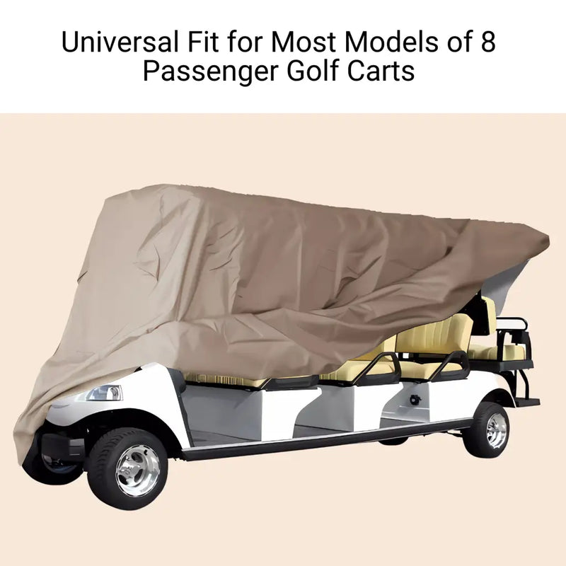 8 Passenger Golf Cart Storage Cover Taupe - Covers &