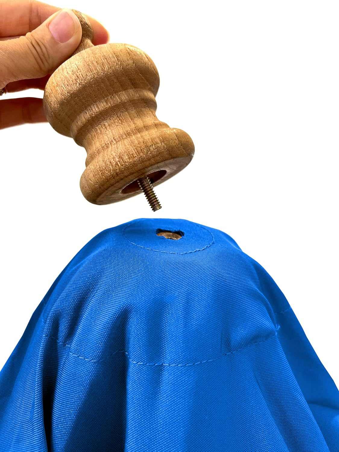 9ft 8 Ribs Replacement Umbrella Canopy w/ Tassels in Capri Blue (Canopy Only)