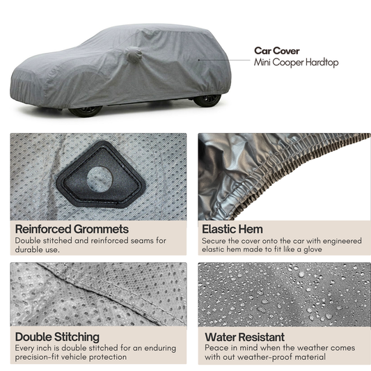 Car Cover for Mini Cooper Hardtop 2 Door and 4 Door, Convertible, Coupe, fits up to 158"L - Formosa Covers