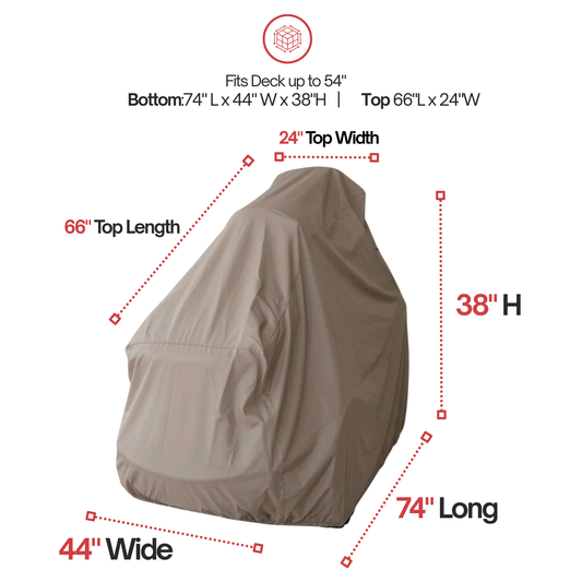 Tractor Riding Lawn Mower Cover Fits Tractors 74"L - Formosa Covers