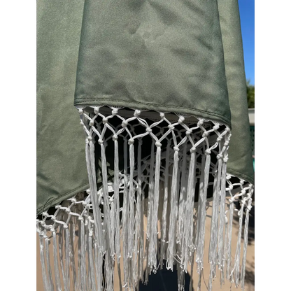 9ft 6 Ribs Replacement Umbrella Canopy w/ Tassels in Sage