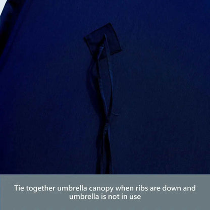 9ft 6 Ribs Replacement Umbrella Canopy w/Fringed Valance in