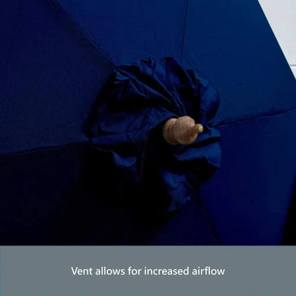 9ft 6 Ribs Replacement Umbrella Canopy w/Fringed Valance in