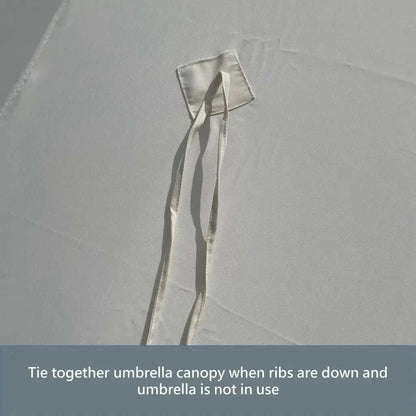 9ft 6 Ribs Replacement Umbrella Canopy w/Fringed Valance in