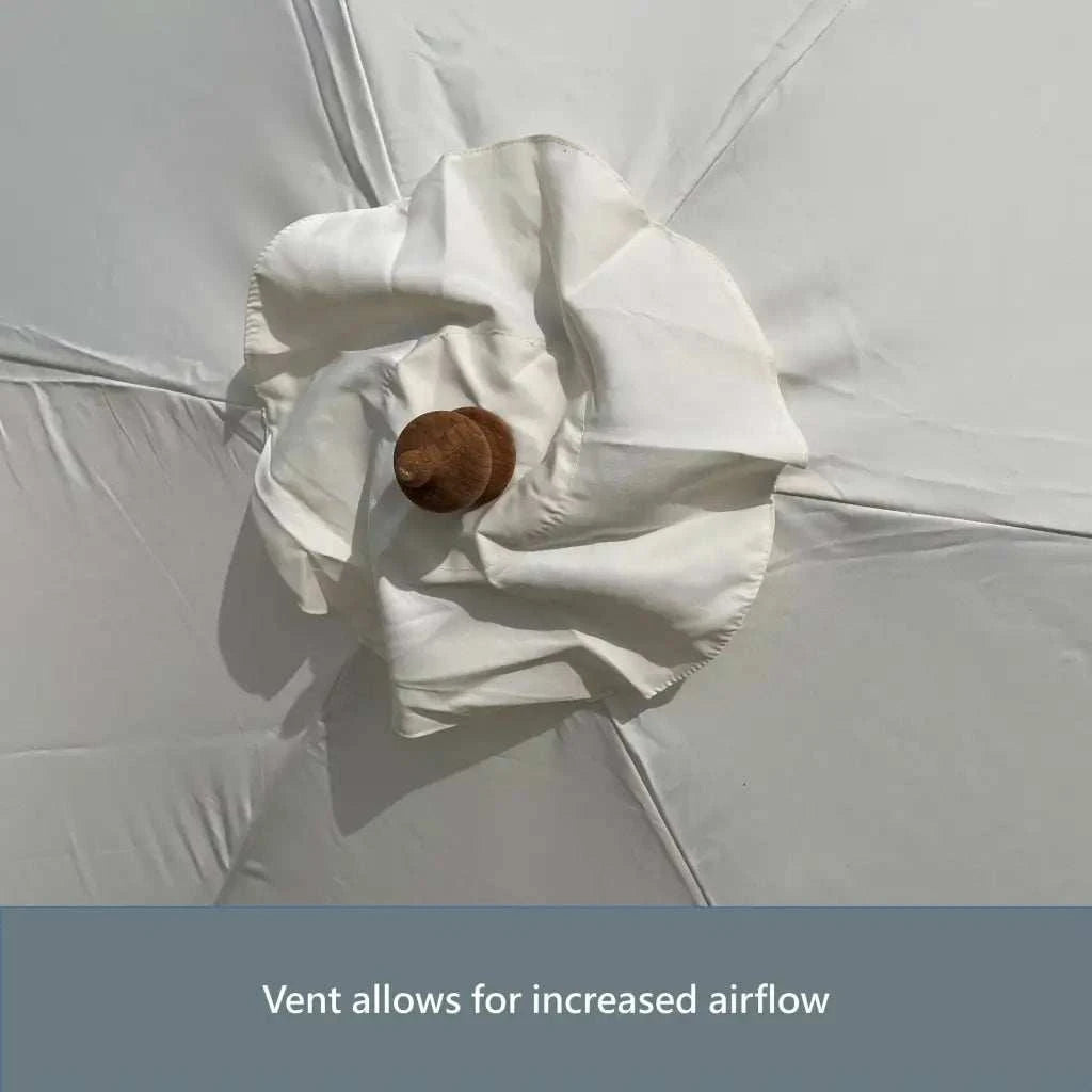9ft 6 Ribs Replacement Umbrella Canopy w/Fringed Valance in