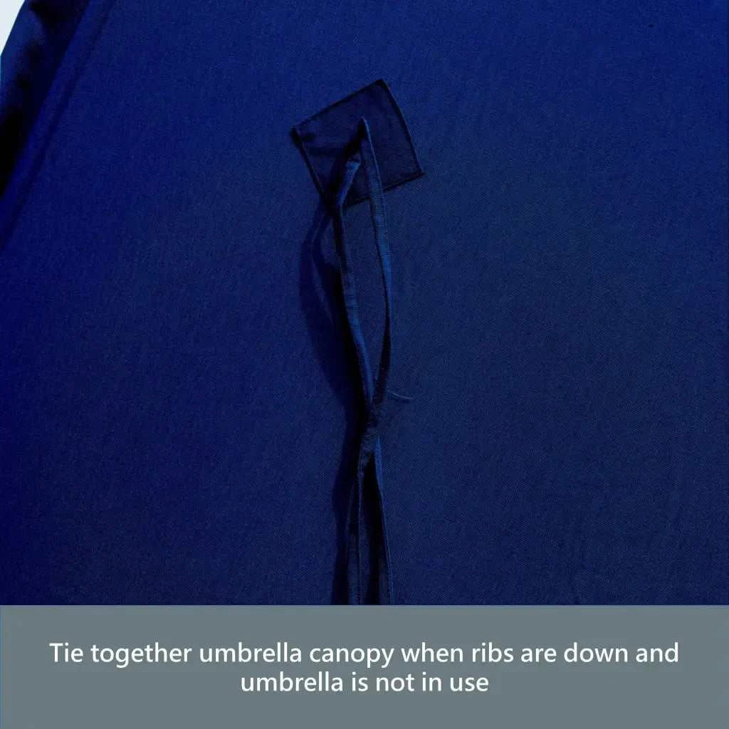9ft 8 Ribs Replacement Umbrella Canopy w/Fringed Valance in