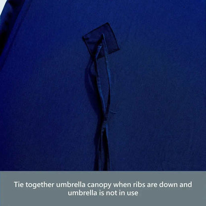 9ft 8 Ribs Replacement Umbrella Canopy w/Fringed Valance in