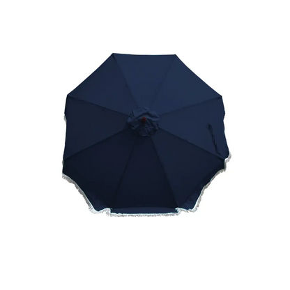 9ft 8 Ribs Replacement Umbrella Canopy w/Fringed Valance in