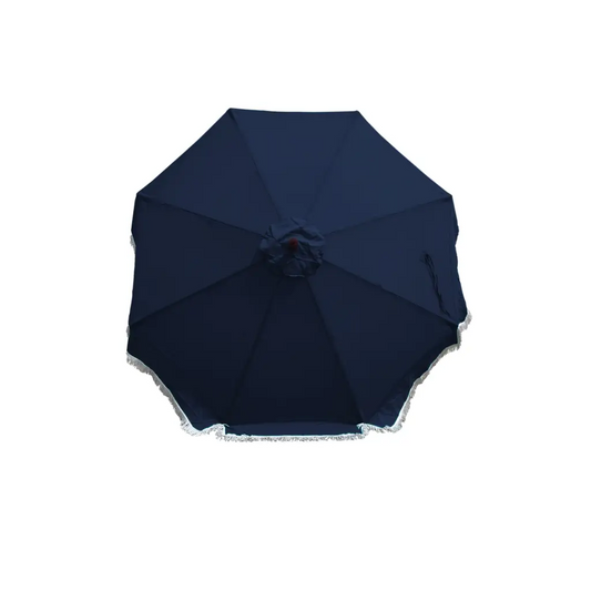 9ft 8 Ribs Replacement Umbrella Canopy w/Fringed Valance in