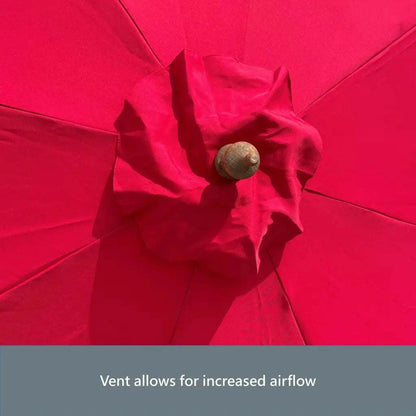 9ft 8 Ribs Replacement Umbrella Canopy w/Fringed Valance in
