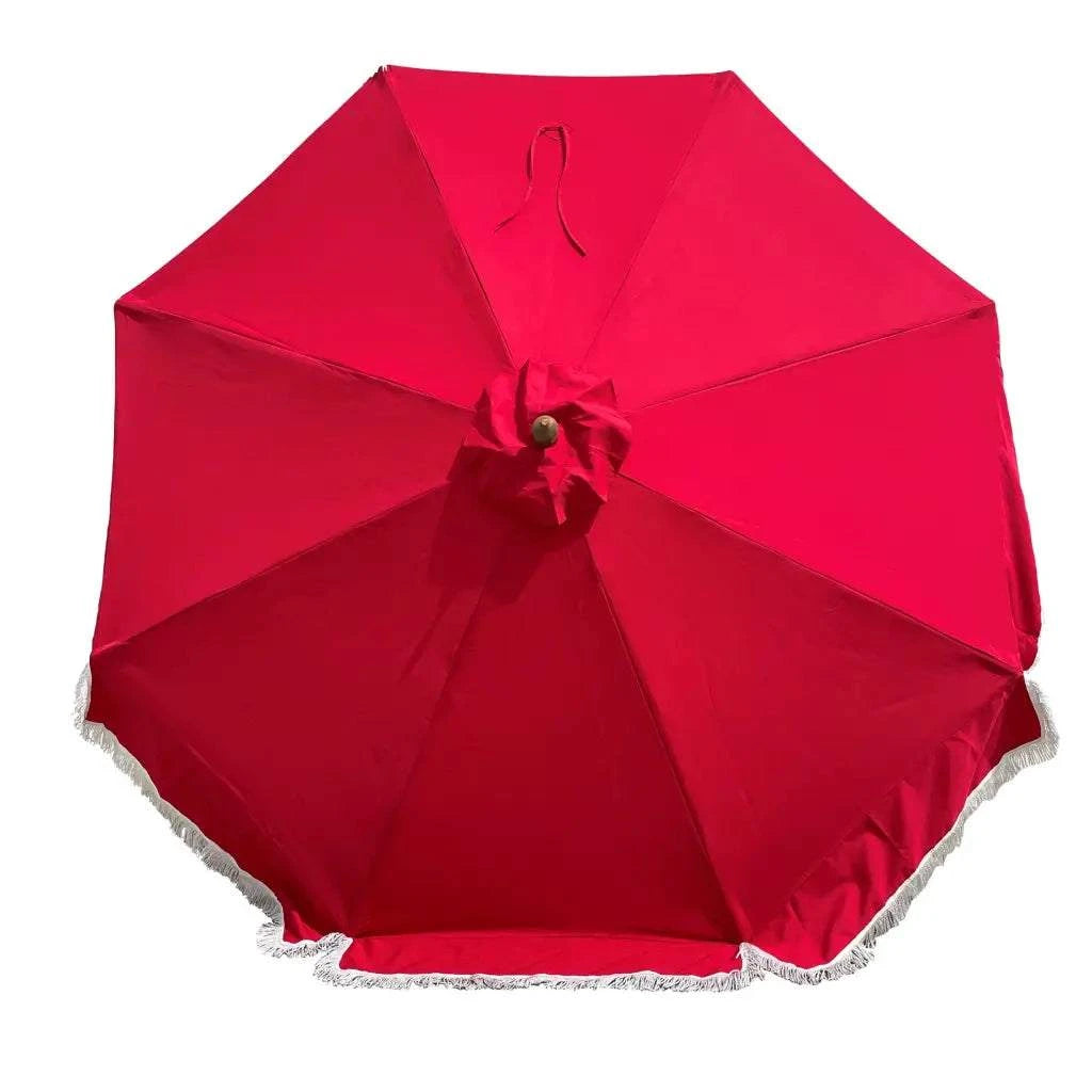 9ft 8 Ribs Replacement Umbrella Canopy w/Fringed Valance in