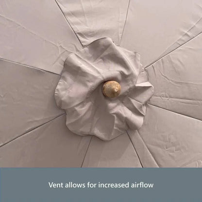 9ft 8 Ribs Replacement Umbrella Canopy w/Fringed Valance in