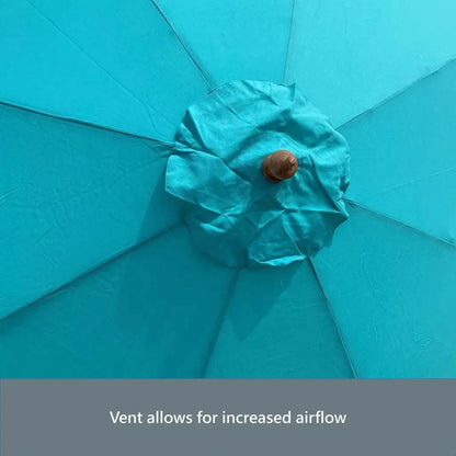 9ft 8 Ribs Replacement Umbrella Canopy w/Fringed Valance in