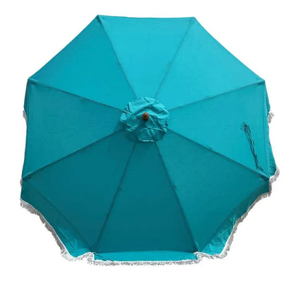 9ft 8 Ribs Replacement Umbrella Canopy w/Fringed Valance in