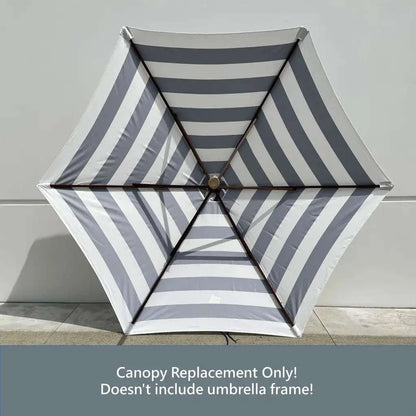 9ft Market Patio Umbrella 6 Rib Replacement Canopy Blue